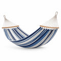 Amaca a righe in cotone blu e bianco 200x150 cm