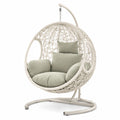 Sedia Sospesa in Rattan Sintetico con Cuscini