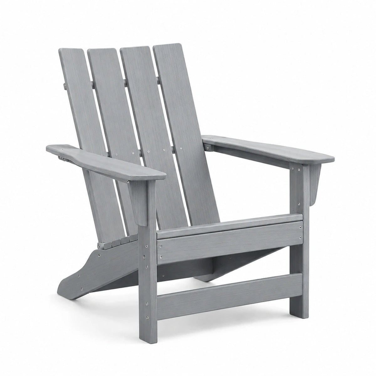 Sedia Adirondack in Legno Composito Riciclato Grigio