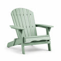 Sedia Adirondack in legno verde menta 90x80x95 cm