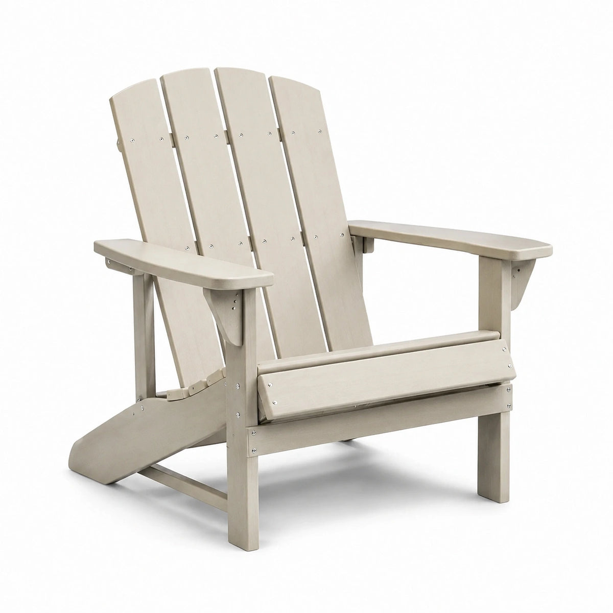 Sedia Adirondack in Legno Beige 90x80x90 cm
